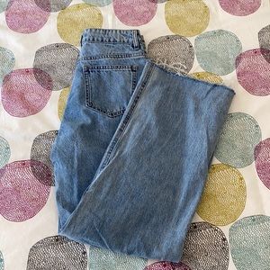 Wide leg jeans